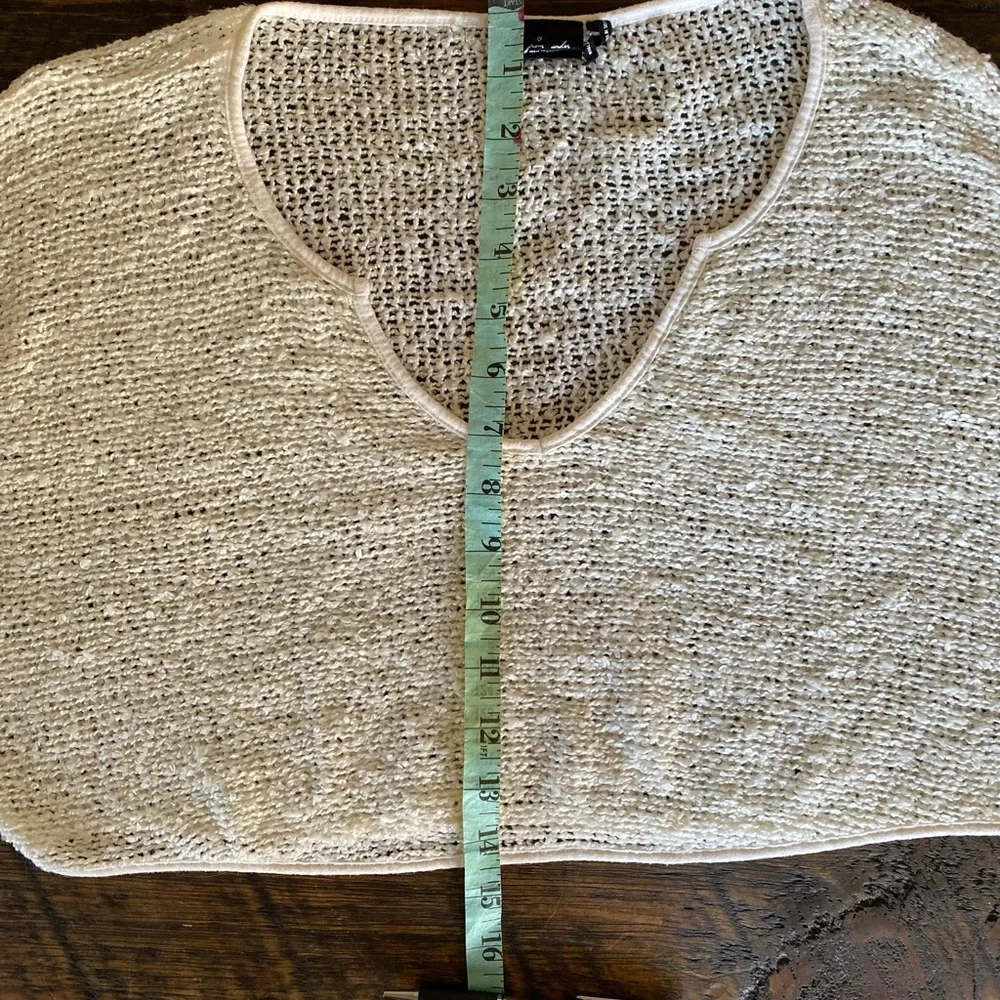 UO Out from Under double scoop neck slouchy loose knit crop sweater - Picture 9 of 11